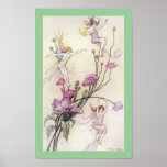 Three Spirits Fairy Tale by Warwick Goble Poster
