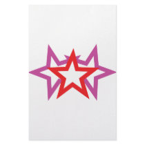 three stars icon stationery