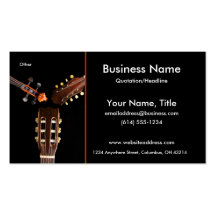 Three String Instruments Business Cards