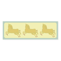 Three Stylized Horses business cards by aesthete Three Stylized Horses business cards