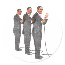 Three Suits - Obama Inauguration stickers by spacedust Three Suits - Obama Inauguration stickers
