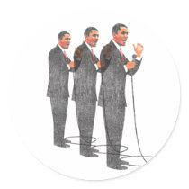 Three Suits - Obama Inauguration stickers by spacedust Three Suits - Obama Inauguration stickers