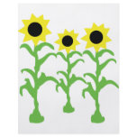 three sun flowers icon flyers