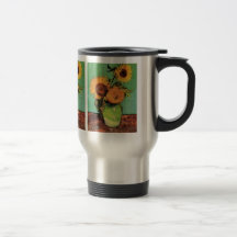 Three Sunflowers in a Vase by Van Gogh Mugs