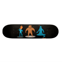 Three Super Heros Skateboard