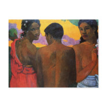 'Three Tahitians' - Paul Gauguin Post Card