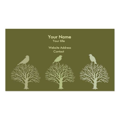 Three Tree Birds Business Card