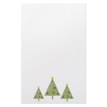 Three Trees Christmas Stationery #2 by dlgray Three Trees Christmas Stationery #2