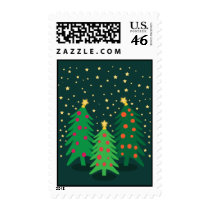 Three Trees postage by nyxxie Three Trees postage