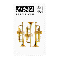 Three Trumpets Postage Stamps