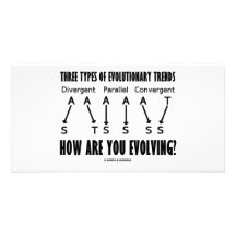 Three Types Of Evolutionary Trends (Evolution) Personalized Photo Card