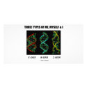 Three Types Of Me, Myself & I (A-DNA B-DNA Z-DNA) photo cards
