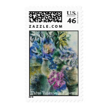 Three Vases with Flowers stamps