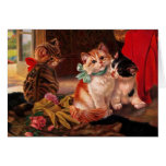 Three Vintage Kitten Card