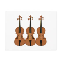 Three Violins postcards by tshirtypoo Three Violins postcards