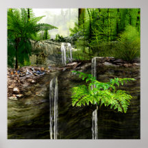 Three Water falls Posters