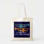 Three Watercolor Trumpets Bags