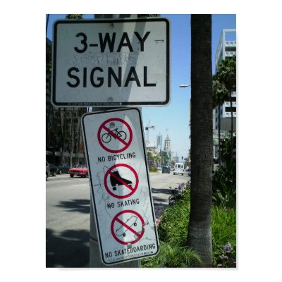 Three Way Signal of NOs Posters by courtjester