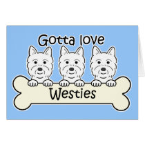 Three Westies Cards