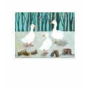 Three White Geese Ladies' Shirt shirt