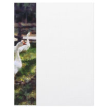 Three White Geese letterhead