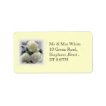 Three White Roses and lace Labels