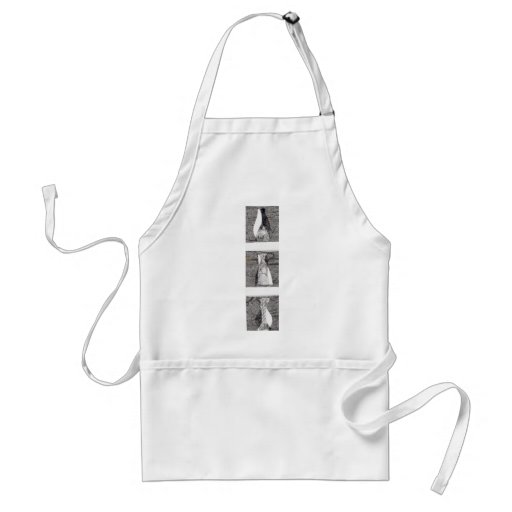 Three White Vases Apron