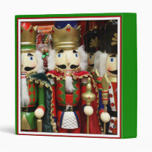 Three Wise Crackers - Nutcracker Soldiers 3 Ring Binders