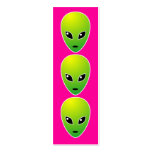 Three Wise ETs Bookmark Business Card Template