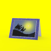 Three Wise Men Christmas Card cards