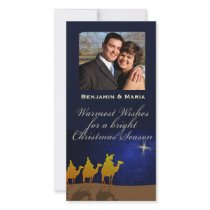 Three Wise Men Christmas Personalized Photo Card photo cards