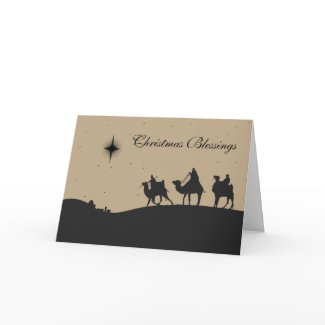 Three Wise Men Holiday Card card