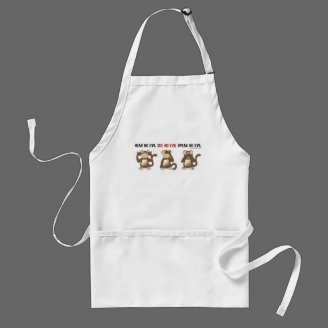 Three Wise Monkeys Aprons