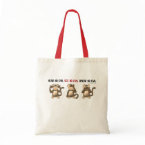 Three Wise Monkeys bags by ironydesign Three Wise Monkeys bags