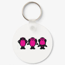 Three Wise Monkeys keychains