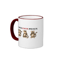Three Wise Monkeys Mugs