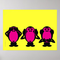 Three Wise Monkeys Posters