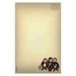 Three Wise Monkeys stationery
