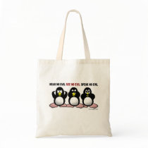 Three Wise Penguins bags by ironydesign Three Wise Penguins bags