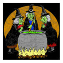 Three Witches Poster posters by halloween_tshirts Three Witches Poster posters
