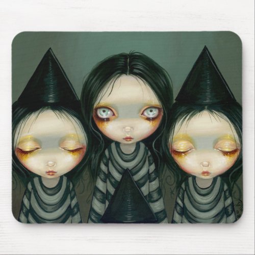 Three Witchy Sisters mousepad