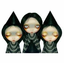 Three Witchy Sisters Photo Sculpture photo sculptures by strangeling Three Witchy Sisters Photo Sculpture photo sculptures