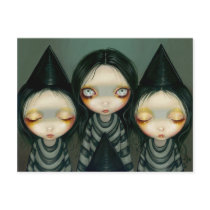 "Three Witchy Sisters" Postcard