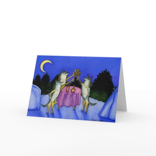 Three Wolves Card card