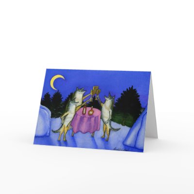 Three Wolves Card by rclord