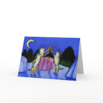 Three Wolves Card