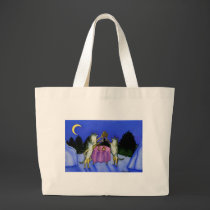 Three Wolves in Snow bags