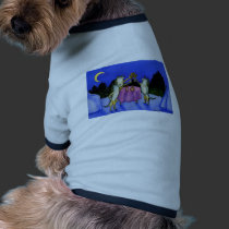 Three Wolves in Snow pet clothing