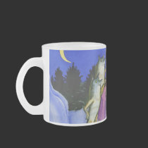 Three Wolves in Snow mugs