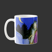 Three Wolves in Snow mugs